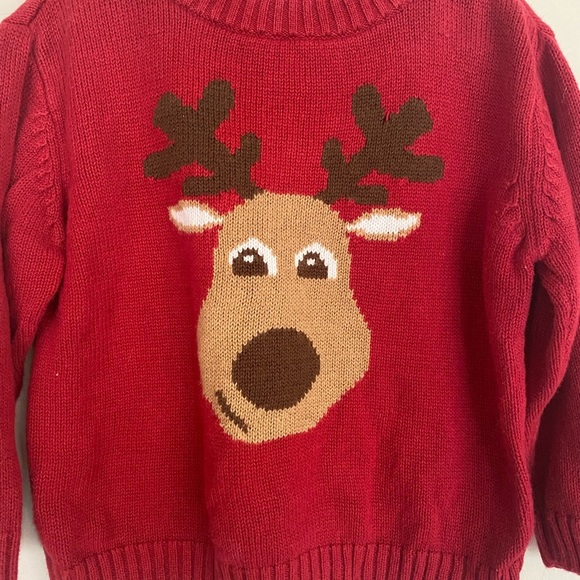 J Khaki Reindeer Sweater - Picture 3 of 5